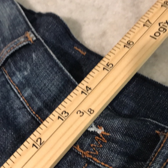 Ecko Unltd Denim Shorts Mens 32 Blue Jean Y2K Bermuda Baggy Streetwear Embroider - Picture 10 of 12